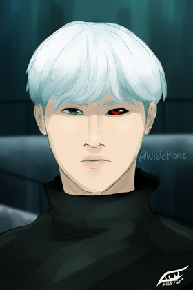 Changbin as Kaneki